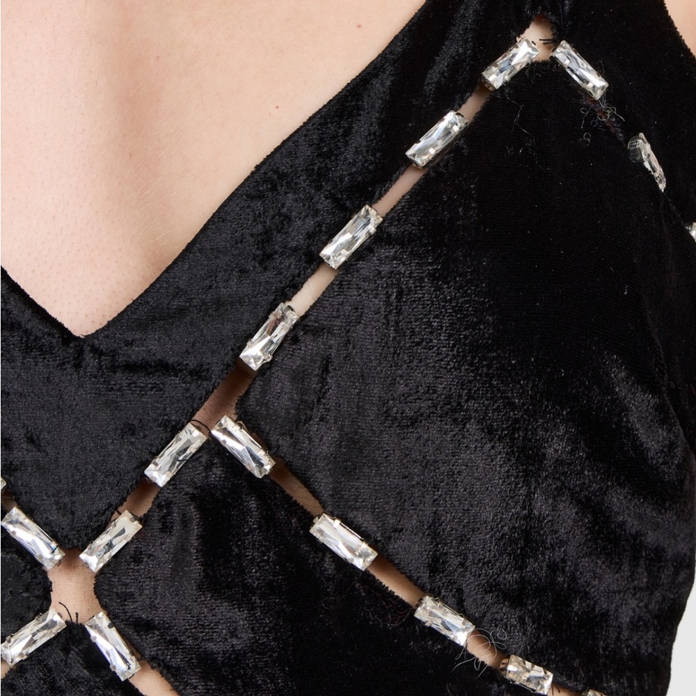 LoveShackFancy Corrino Velvet Dress NWT - Picture 14 of 16